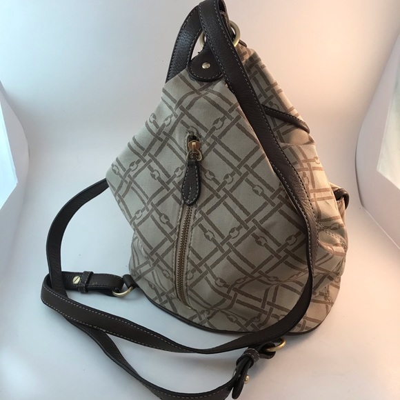 Jones New York Backpack/Shoulder bag Fabric and Leather - Picture 5 of 8